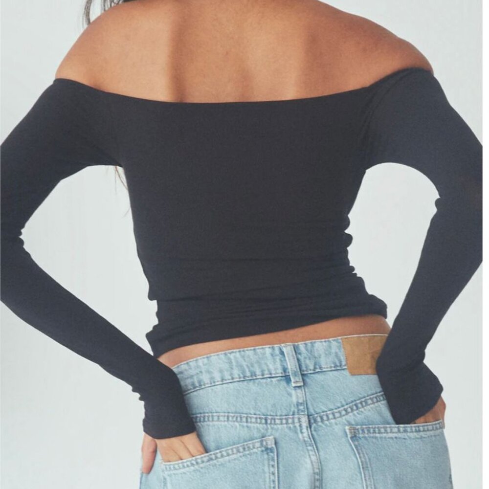 Black Off The Shoulder Brami - Klassy Network